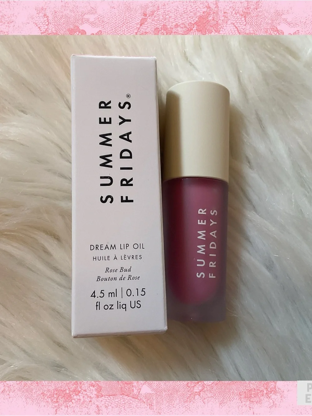 Summer Fridays Dream Lip Oil - New in Box - Rose Bud